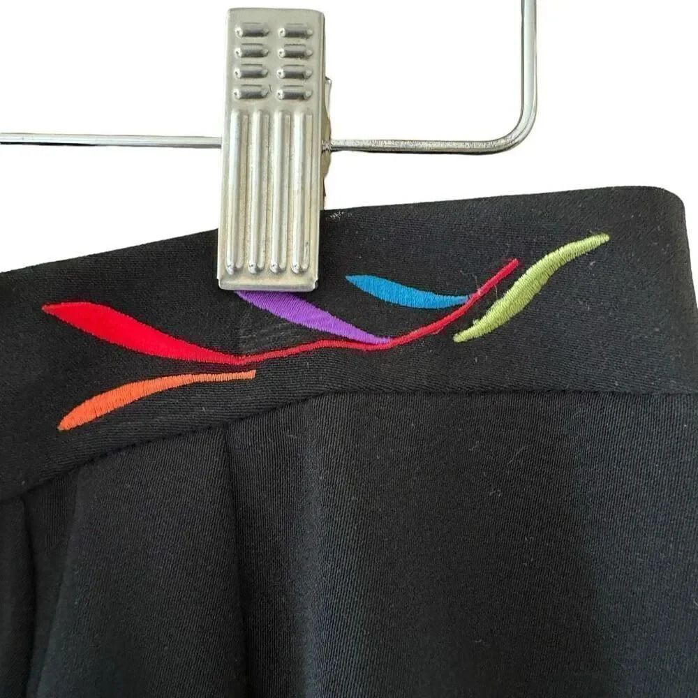 Travis Ayers 2 Piece Black Embroidered Tailored Jacket Skirt Suit Plus SZ 18W - Picture 9 of 16